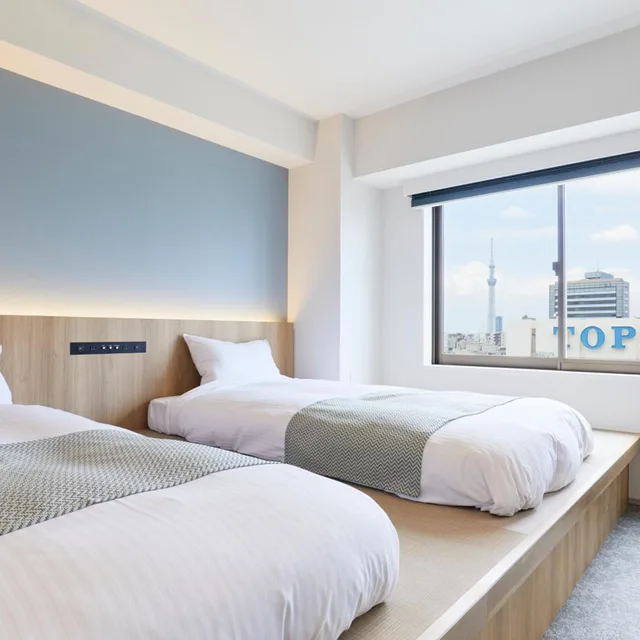 غرفة عائلية بحوض استحمام، The Tourist Hotel & Cafe Akihabara 1/2