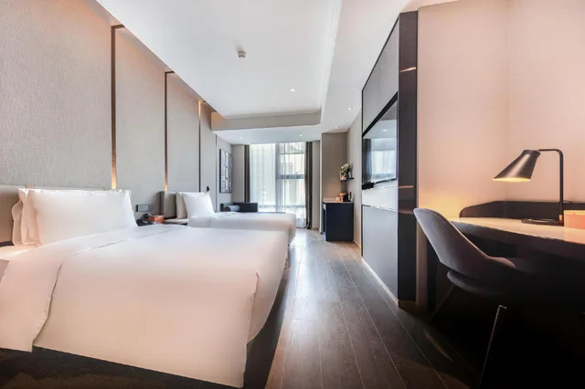 غرفة سوبيريور بسريرين منفصلين، Atour Hotel Jinyin Lake Wuhan 1/1