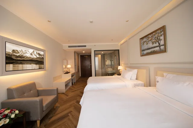 غرفة ديلوكس بإطلالة على المدينة، MerPerle Dalat Hotel 6/10