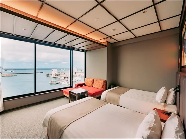 غرفة ديلوكس بسريرين مزدوجين، Tanegashima Araki Hotel 1/1