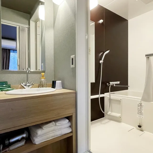 غرفة ديلوكس بسريرين منفصلين للمدخنين، Hotel Route-Inn Miyako 3/5