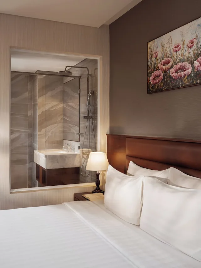غرفة بريميوم بسرير مزدوج أو سريرين منفصلين، Orchids Hotel Saigon 9/10