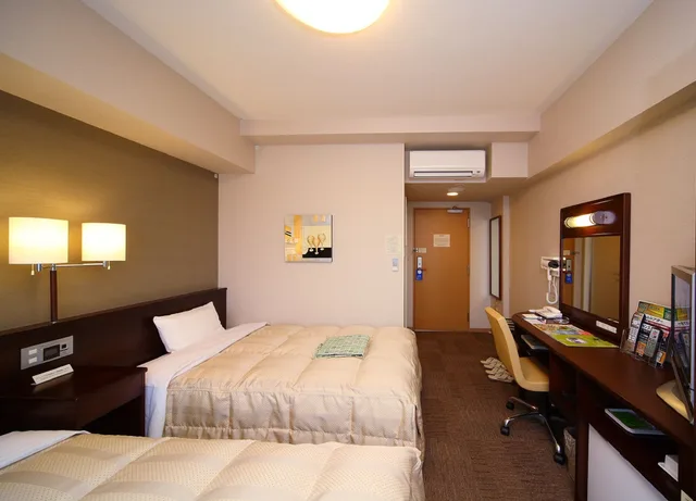 غرفة بسريرين منفصلين للمدخنين، Hotel Route Inn Utsunomiya 1/3