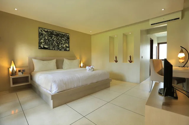 غرفة بسرير كينج بإطلالة على الحديقة، Living Asia Resort Spa Lombok 5/5