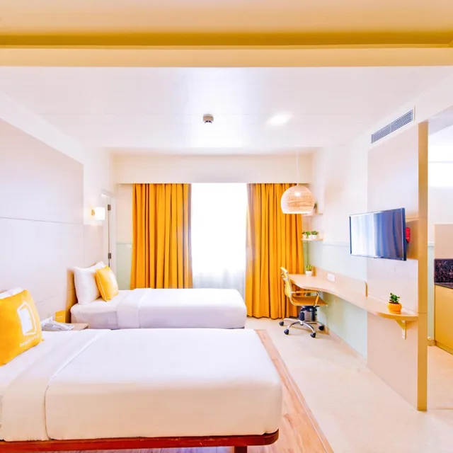 جناح ديلوكس بسريرين منفصلين، Bloom Hotel Indiranagar 3/5