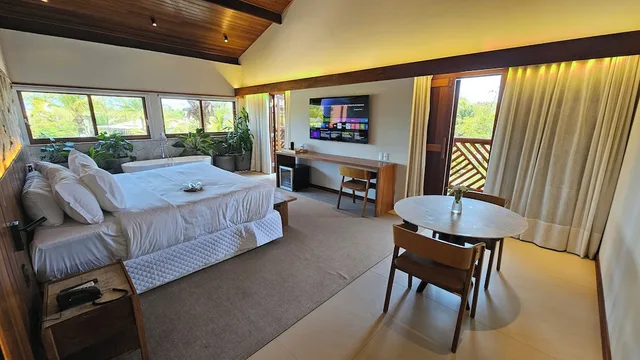 غرفة فاخرة بسرير كينج وسريرين منفصلين، Pousada Casa Do Forte 4/8