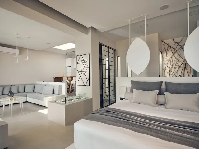 جناح فاخر بسرير كينج بإطلالة على البحر بغرفة نوم واحدة، Emerald Villas 3/5