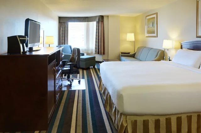 غرفة قياسية بسرير كينج مع أريكة، Holiday Inn Conference Ctr Edmonton South 1/8