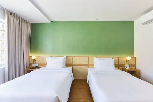 Deluxe, Twin Beds, Allergy View، Aha Boutique Ben Thanh Hotel 9/10