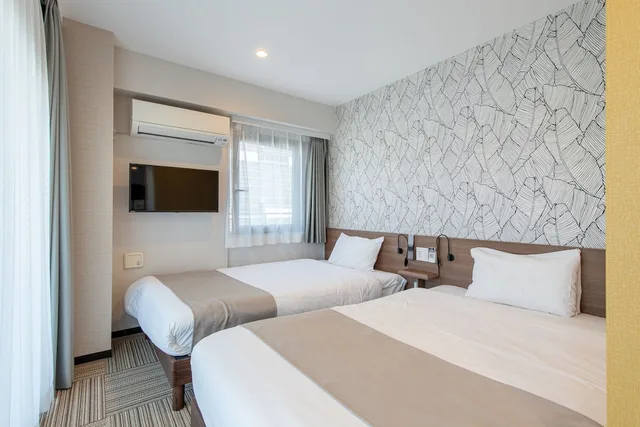غرفة بسريرين منفصلين، Hotel Sanrriott osakahommachi 2/4