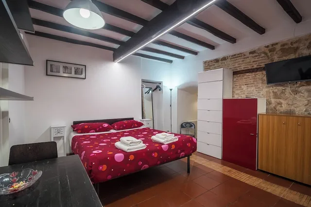 شقة بسرير مزدوج وسرير فردي بإطلالة على المدينة بغرفة نوم واحدة لذوي الإعاقة، Nice Studio in Trastevere 9/10