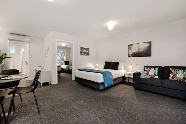 غرفة عائلية بسرير كوين وسريرين منفصلين بغرفة نوم واحدة، Arrowtown Motel Apartments 7/10