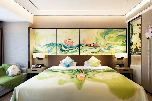 Hollywood, Guest Room, Family, King Bed، Hangzhou Marriott Hotel Lin An 2/5