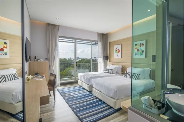 Tower, Studio, Twin Beds، Aisana Hotel Korat 5/6