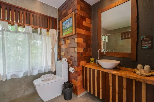 غرفة ديلوكس بسرير مزدوج بإطلالة على الجبل، Ban Sainai Resort - SHA Extra Plus 6/8