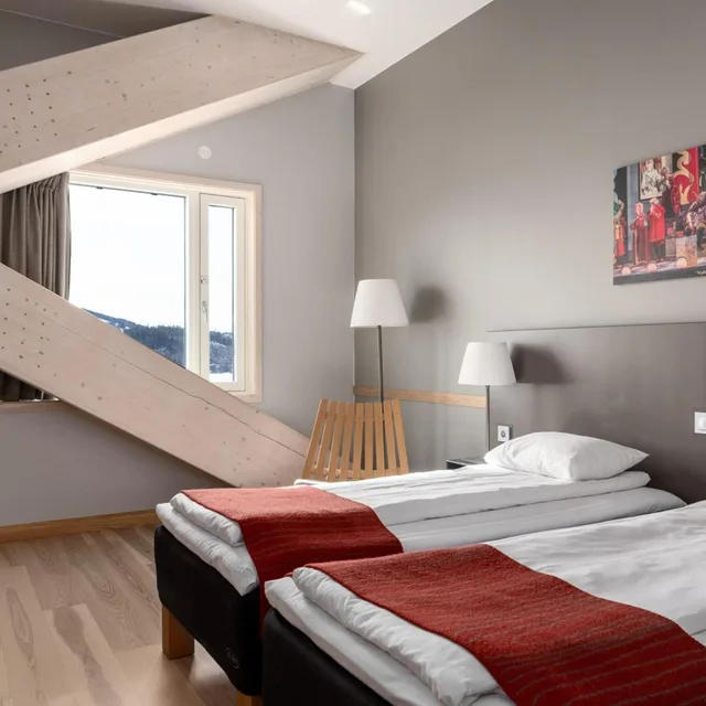 غرفة بسرير مزدوج، Wood Hotel Frichs Hotel and Spiseri 3/9