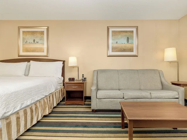 غرفة قياسية بسرير كينج مع أريكة، Holiday Inn Conference Ctr Edmonton South 5/8