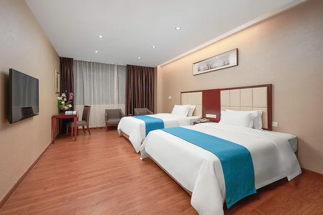 غرفة كومفورت بسريرين منفصلين، Hanqun Hotel 1/2