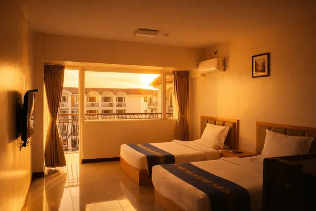 غرفة ديلوكس بسريرين مزدوجين بشرفة، Extremeli Suites 1/10