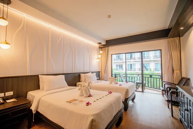 غرفة ديلوكس بسرير مزدوج بإطلالة على المسبح، Nipa Resort 6/10