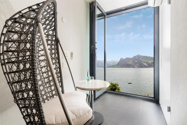 غرفة مفردة بإطلالة على البحيرة، Seehotel Pilatus 7/7
