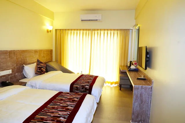 غرفة ديلوكس بسريرين منفصلين بشرفة، Hotel Haven O'ganga 2/10