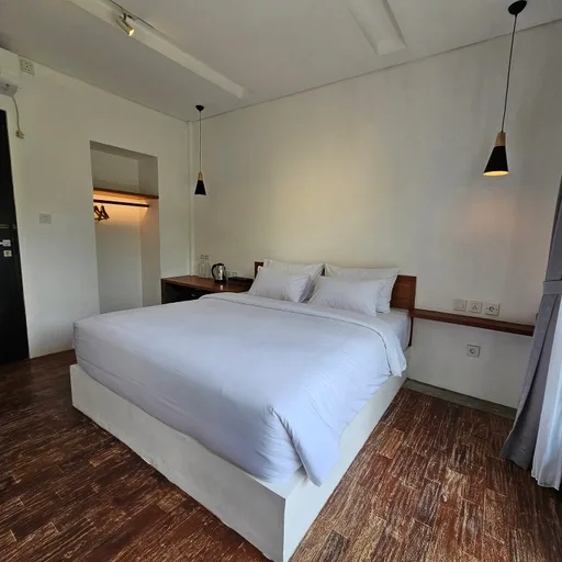 غرفة بسرير مزدوج بشرفة، Chandi Hotel Ubud 1/2