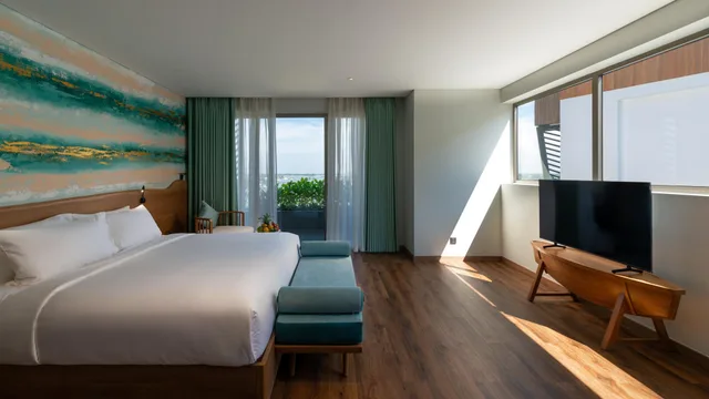 جناح جونيور بسرير مزدوج أو سريرين منفصلين بشرفة، Bellerive Hoi An Resort & Spa 1/1