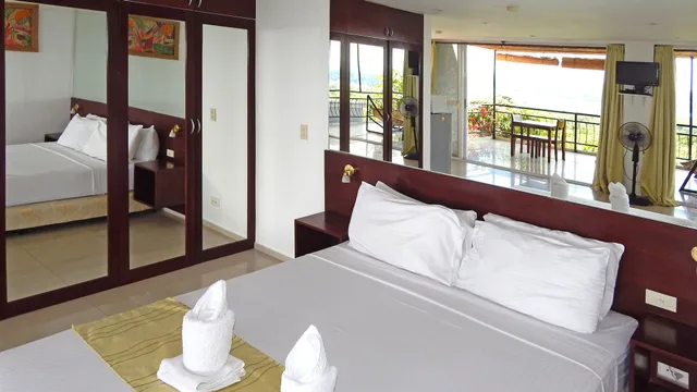 جناح استوديو ديلوكس بسريرين منفصلين بإطلالة على البحر، Bohol Vantage Resort 2/3