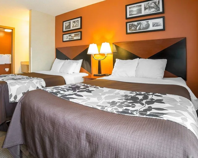 غرفة قياسية بسريرين مزدوجين، Sleep Inn Billings, MT 3/10