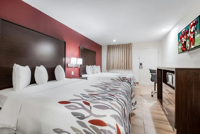 غرفة ديلوكس بسريرين كوين للمدخنين، Red Roof Inn Houston Spring North 1/7