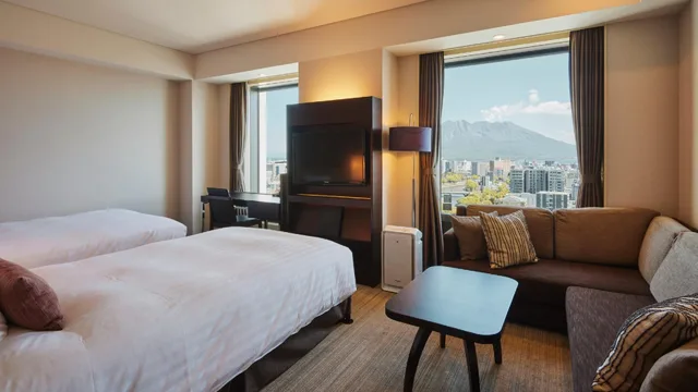 Premium, Twin Beds, Khalifa View, Sofa، Solaria Nishitetsu Hotel Kagoshima 1/1
