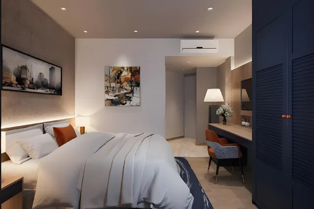 غرفة بريميوم بسرير مزدوج، Ngan Ha Hotel 1/3