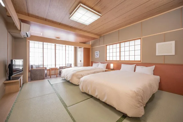 غرفة بسريرين منفصلين، YUMOTO KANKO HOTEL SAIKYO 5/6