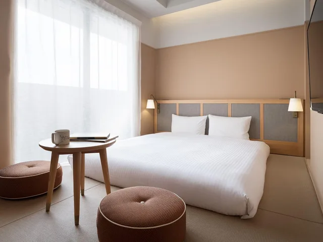 غرفة يابانية بسرير مزدوج، Rakuro Kyoto By the Share Hotels 1/3