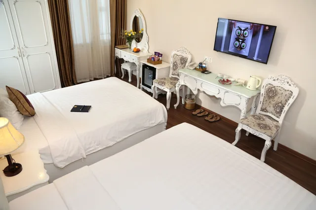 غرفة ديلوكس بسرير مزدوج وسرير فردي، Tuyet Son Hotel 6/9