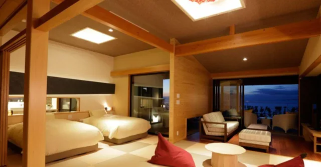 Japanese Western, Ocean View, Bathtub, Annex, Futaritowani En 1/1