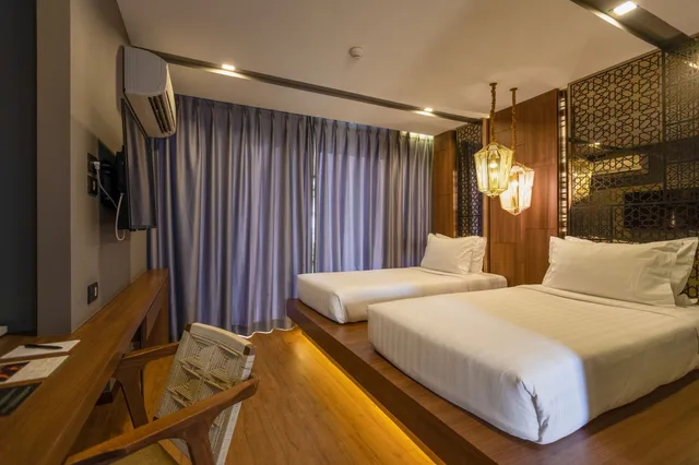 غرفة بريميير بسريرين منفصلين بحوض استحمام، Stay with Nimman Chiangmai 1/4