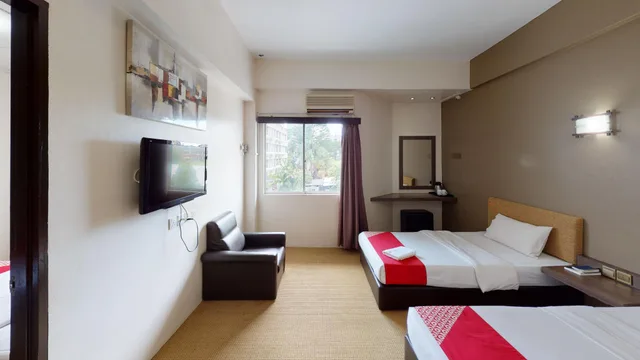 جناح عائلي سوبيريور بسرير مزدوج وسريرين منفصلين، Hua Kuok Inn 1/1