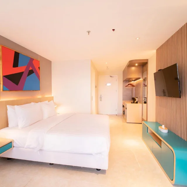 غرفة سوبيريور بسرير مزدوج أو سريرين منفصلين بإطلالة على المسبح، Pentacity Hotel Balikpapan 5/10