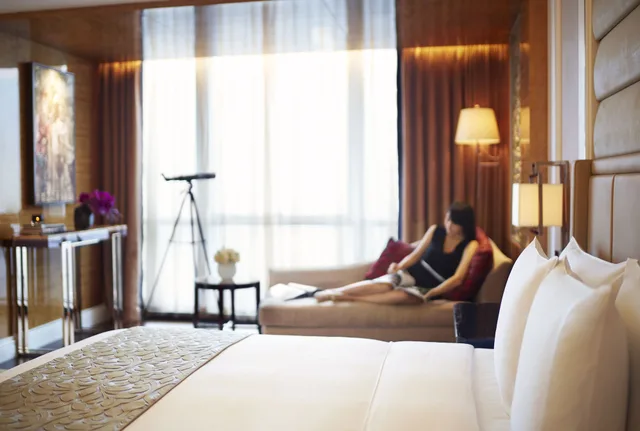 غرفة بسريرين مزدوجين بإطلالة على المدينة، Ritz Carlton Chengdu 6/8