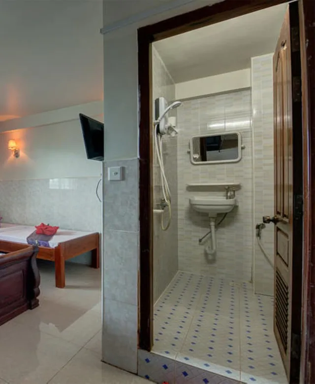 غرفة عائلية بسرير مزدوج وسرير فردي، Siem Reap Pub Hostel 3/3