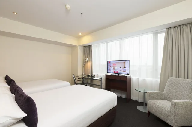 غرفة ديلوكس مزدوجة مزدوجة بإطلالة على المدينة، Rydges Auckland 2/9