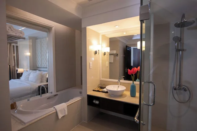 غرفة ديلوكس بسرير كوين، La Sapinette Hotel Dalat 10/10