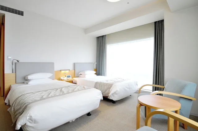 غرفة ديلوكس ركنية بسريرين منفصلين للمدخنين، Hotel Nikko Niigata 4/9