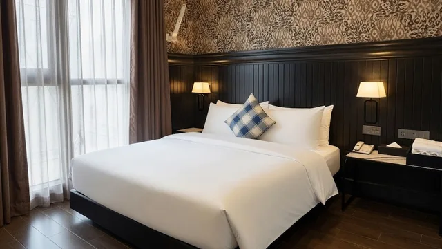غرفة ديلوكس بسرير كوين بحوض استحمام، Hotel The May Jongno 8/10