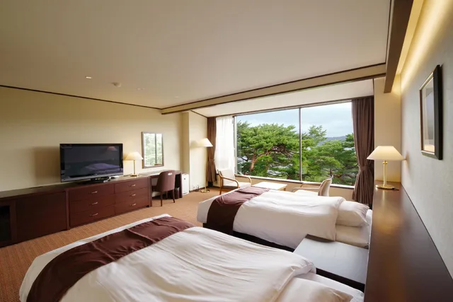 2 Bedrooms, Basic, Twin Beds, Garden View, Jodogahama Park Hotel 1/2