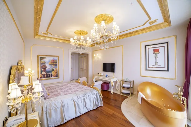 فيلا بريميوم بسريرين منفصلين وسريرين كينج بإطلالة على البحر بـ4 غرف نوم بمسبح خاص، The Plaza Bodrum 3/10