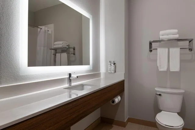 غرفة بسرير كينج مع أريكة لذوي الإعاقة، Galveston Inn Suites Hotel 3/4
