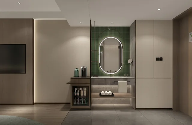 غرفة قياسية بسريرين منفصلين، Holiday Inn Shanghai Jing'an by IHG 3/3